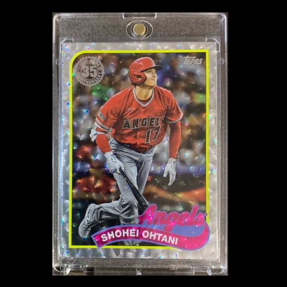 SHOHEI OHTANI CRACKED ICE REFRACTOR BASEBALL CARD - LOS ANGELES DODGERS - Picture 6 of 6